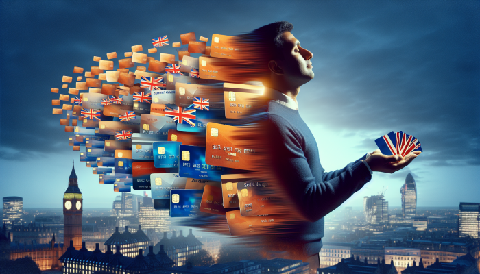 How Much Debt Do You Need to Consolidate: A UK Guide | DCL Person in the UK consolidating multiple debts into one loan, symbolising financial relief, with UK skyline.