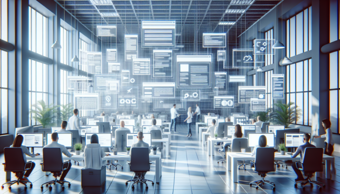 Web designers in a modern Calne office testing interactive websites on screens, checking forms, links, and cross-browser functionality for optimal performance.