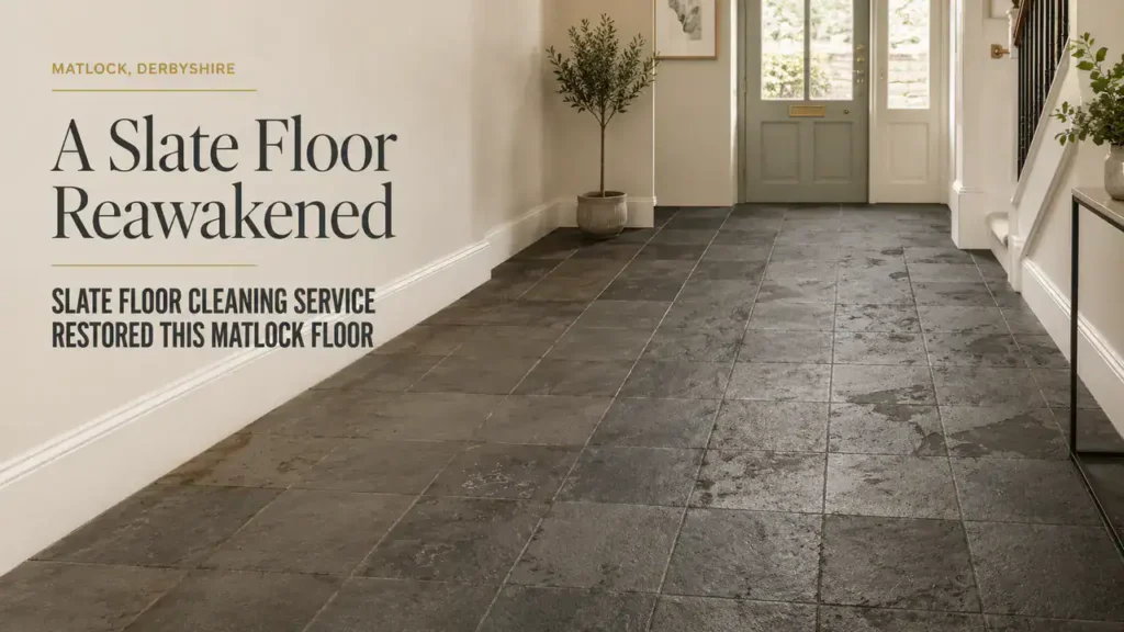 Slate Floor Cleaning Service Enhances Matlock Interiors